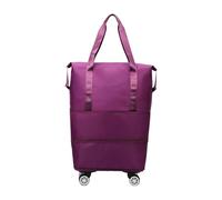 Travel Bag With Wheels - Oxford Cloth 35x45x2cm | Expandable Underseat Rolling Luggage | Overnight Garment Organizer Bag For Travel Camping Weekend Getaways Holiday Gym Business Trips