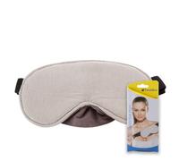 Travel Blue Maschera per Dormire di Lusso per Uomo e Donna - Mascherina Occhi 100% Cotone, Blocca Luce, Fascia Elastica Regolabile, Ideale per Viaggi, Meditazione e Sonno, Traspirante