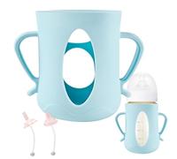 Travel Bottle Cover | Anti Break Silicone Bottle Sleeve | 160ml Bottles | Protective Food-Grade Case with Duckbill | Sippy Tubes | Bottle Protector Sleeve for Baby Feeding Bottles