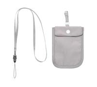 Travel Bra Wallet - Poup de Reggiseno in Copertina | Tasca da nascondiglio | Borsa portaoggetti con otturatore Lightweight Coin e portachiavi per uso esterno si adatta, grigio, Se référer au