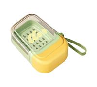 Travel del supporto sapone - Custodia di sapone da viaggio | a doppio strato compatto con vagabondo drenante del cordino | Contenitore di sapones portatile per palestra per palestra per vacan