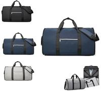 Travel Duffel Tote Foldable Bag, Weekend Overnight Backpack, Clothing Garment Duffel Bag with Shoe Compartment Large Capacity Suit Carry On Weekend School Tote (03)