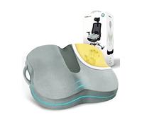 Travel Ease Cuscino Ergonomico per Sedia, Cuscino in Schiuma di Memoria Premium con Base Antiscivolo per Lungo Comfort, Cuscino di Supporto per l'anca per Sedia da Ufficio, Sedile Auto (Grigio)