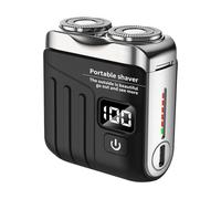 Travel Electric Shaver - 8000 RPM Suitcase Shape Waterproof Small Beard Shaver Trimmer - Digital Display USB Beard Trimmer For Hotel