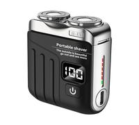 Travel Electric Shaver - 8000 RPM Suitcase Shape Waterproof Small Beard Shaver Trimmer - Digital Display USB Beard Trimmer For Hotel