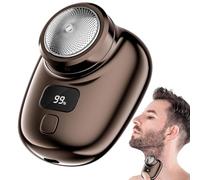 Travel Electric Shaver | Portable Beard Trimmer for Men | Precision Hair Trimming Tool for Business Trips, Hiking, and -the-Go Grooming with Rechargeable Battery for Ultimate Convenience