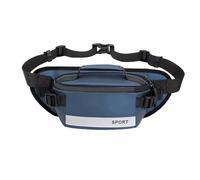Travel Fanny Pack, ampia capacità, cintura bag, anti-Theft Lightweight Fanny Chest, 26 x 15 x 10 cm con cerniera per Hiking, Palestra Workout, Daily Commuting Ergonomic Structure Supporti, blu, Se