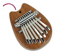 Travel Finger 8 Key Thumb Pianoforte, Mbira Wooden, Small Strument
