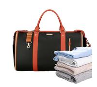 Travel Foldable Duffle Bag, Large Waterproof Overnight Carry On, Zippered Storage Pouch with Shoe Compartment, Lightweight Luggage Organizer for Men and Women