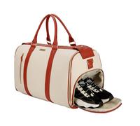 Travel Foldable Duffle Bag, Large Waterproof Overnight Carry On, Zippered Storage Pouch with Shoe Compartment, Lightweight Luggage Organizer for Men and Women