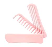 Travel Folding Comb - Double Head Hairstyle Tool | Fine Teeth Hair Comb with Compact Folding Design for Home, Travel, Barbershop, Apartment, Hotel and College Dorm