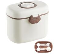 Travel Formula Dispenser - Formula Holder and Snack Storage | Portable 380ml 550ml Food Box with Secure Lid for Daycare Kitchen Nursery Home Travel Daily Use Candy Fruits Feeding Organizer