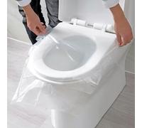 Travel Friendly - Set di 50 coprisedili singoli in plastica per WC, opzione pulita e sicura (30 pezzi)