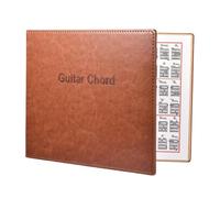 Travel Guitar Chord Chart - Compact PU Leather Reference Book for Players