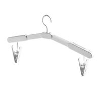 Travel Hangers, Cruise Required, Foldable Hangers, Compact Abs Material, Lightweight Space Saving Design, Hotel Room Camping Business Trip Suitcase Use, 14.96x5.12x0.67 Inches White 1 Set