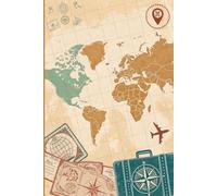 Travel-Inspired Notebook: Vintage World Map Design, 6x9, 120 Pages, Softcover Journal for Writing, Sketching & Planning: Perfect Gift for Travelers, ... Writers, Students & Adventure Enthusiasts