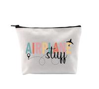 Travel is My Therapy, borsa per il trucco per amanti dell'avventura, con cerniera, idea regalo a tema viaggiatore, borsa da viaggio con cerniera, Borsa per aereo