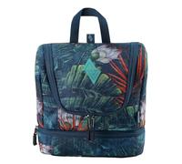 Travel Kit elegante borsa da viaggio con fondo extra da appendere, con molti scomparti, per viaggi e campeggio, 25 x 24 x 11 cm, tropicale, 25x24x11 cm, Kit da viaggio