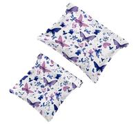 Travel Light: 2 pezzi Art Butterfly-1072 Shrapnel Bag - Rossetto e piccoli oggetti, Multicolore, A：7.1x5.8in/18x14.8cm，B:4.7x4.5in/12x11.5cm
