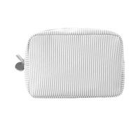 Travel Makeup Bag - 8.66x5.91x3.54in Aesthetic Polyester Cosmetic Organizer | Large Wide-Open Pouch For Full-Size Skincare And Brushes | Durable Lightweight Toiletry Case For Gym School And Camping