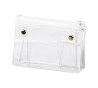 Travel Makeup Bag, Clear Cosmetic Organizer, 6-Layer Pvc Pouch, Transparent Waterproof Design, Multi-Compartment Storage, School Agency Travel Use, 7.09x2.76x4.13 Inches Clear 1 Piece