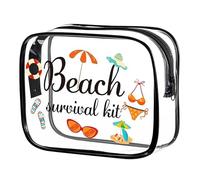 Travel Makeup Bag - Durrable Waterproof Pouch, Smmooth Surrfaces Clear Cosmetic Bags, Ensurre Large Capacity Toiletry Case, Qualiity Transparent PVC Storage Unit - For Beach Pool Gym Hotel Dorm
