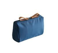 Travel Makeup Bag, Handheld Cosmetic Organizer, Resistant Beauty Toiletry Case, 6,3 x 3,74 x 2,56 pollici Compact Portatile, for Lipsticks, Lozioni, Eyeshadow, and Necessity, blu navy, Se référer au