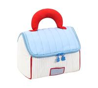 Travel Makeup Bag, House Shape Case, 6.5x5.71x7.87 Inches Handheld Cosmetic Organizer, Toiletry Storage Pouch for Road Trip Birthday Business Outdoor Commutes Backpacking Use