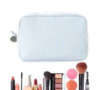Travel Makeup Bag, Large Capacity Toiletry Bag, Polyester Portable Pouch, Durable Material, Secure Zipper, Lightweight Design, Water Resistant, Perfect for Gym, Beach, 8.66x5.91x3.54 inches