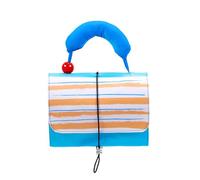 Travel Makeup Bag, Large Capacity Toiletry Organizer, Foldable Roll-Up Design, Waterproof &, Compact & Lightweight, Travel & Bathroom Use, 9,06 x 6,69 x 2,76 pollici, Multicolor, Borsa pieghevole blu