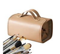 Travel Makeup Bag, Large Organizer, Waterproof Pouch, Foldable Design, Removable Sections, Cosmetic Storage, Brush Holder, Toiletry Kit, Women’s Accessories, Vacation Use