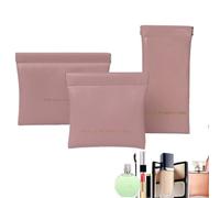 Travel Makeup Bag | PU Leather Makeup Pouch | Closing Makeup Pouch | Portable Travel Organizer | Cosmetic Storage Bag Durable And Stylish Design For Lipstick, Makeup, Glasses