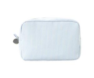 Travel Makeup Bag - Travel Cosmetic Bag | Lightweight Makeup Storage Bags | Pouch Traveling Case with Zipper for Gym Outdoor Beach School Camping | Striped Portable Storage Bags