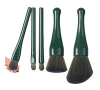 Travel Makeup Brush, Retractable Cosmetic Tool, Professional Applicator Set, Compact Lightweight Design, Soft Dense Bristles, Ideal for Concealers Blush Lip and Eye Shadows