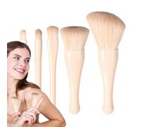 Travel Makeup Brush Set, Foundation Blending Powder, 4.53x3.54x2.56 Inches Eye Shadow Applicator, Professional Portable Cosmetic Tools, Ideal for Loose Face Powder, On-the-Go Use
