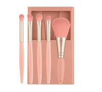 Travel Makeup Brush Set, Portable Cosmetic Brushes, Complete Function Kit, Includes Case with Mirror, 11 x 7,5 cm, Ideal for Foundation, Powder, Concealer, Eye Shadow Application