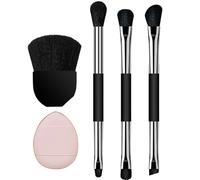 Travel Makeup Brush Set, Portable Makeup Brushes, Makeup Accessories With Box, Beauty Tools for Eyes, Cheeks and Lips Brush Set, Makeup Brushes For Women, 8 pezzi Brush Kit, Compact Makeup Brush Set