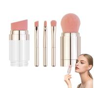 Travel Makeup Brush Set, portatile Eyeshadow Brush Kit, Multi-Functional Beauty Tool Foundation, Concealer & Eye Shadow, Compact Applicator For Face & Cheeks, 2,7 x 2,7 x 13,4 cm