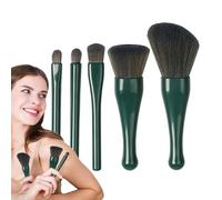 Travel Makeup Brush Set, Retractable Cosmetic Applicator, Professional Beauty Tool, Soft Synthetic Bristles, Compact Storage Tube, For Concealer, Blush, Lip, Powder, Eyeshadow, Foundation