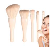 Travel Makeup Brush Set, Travel Makeup Brushes Sets, Professional Retractable Cosmetic Tool Applicator for Concealers, Blush, Lip, Loose Powder, Eye Shadows, 4.53x3.54 Inches
