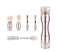 Travel Makeup Brushes, Double Ended Beauty Applicator, Face Makeup Portable Foundation Brush | For Blush, Powder, Lip Gloss, Eyeshadow, Eyebrow, Foundation, Women, Girls, Home, Ufficio, Birthday |