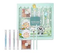 Travel Makeup Kit, Waterproof Facial Cosmetics Kit, Makeup Kit For Girls, 1x Four-Color Eyeshadow Palette, 4x Moisturizing Lipstick, 1x Soft Eyebrow Pencil, 1x Solid Balm, 1x Eyeshadow Brush For Girls