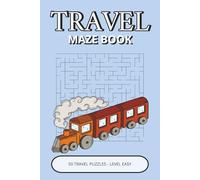 Travel Maze Book: 50 Easy Maze Puzzles with 5 Different Shapes | Perfect Gift for Kids, Adults & Seniors