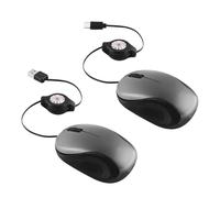 Travel Mice - Travel Mice For Laptop | Retrattable Corded Computer Micee Ffor Laptop, Laptops Accessories For PC Work Office Coffee Shop Library Hotel Conference Room Airplane Desk Home Business