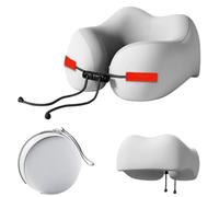 Travel Neck Pillow, Adults Sleeper Support, Breathable Memory Foam Cushion, Adjustable Rope Closure, Lightweight Ergonomic Design, Driving, Bed, Recliner Chair, Nursing Use