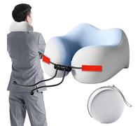Travel Neck Pillow, Adults Sleeper Support, Breathable Memory Foam Cushion, Adjustable Rope Closure, Lightweight Ergonomic Design, Driving, Bed, Recliner Chair, Nursing Use