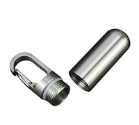 Travel Pill Case | Stainless Steel Pill Organizer | Portable Pill Keychain | Outdoor Medication Holder, Camping Pills Organizer, Travel Medicine Case, Compact Pills Holder, High Elastic Buckle Case