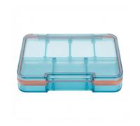 Travel Pill Organizer - Sealed Adjustable Compartment Container | Small Pill Medicine Container Pocket - for Backpacking Purse Pouch Home Birthday Senior Adult Kids