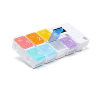 Travel Pill Organizer - Smart 7-day Pill Box, Daily ill Dispenser Portable Case, Travel-sized Weekly/Daily Pillbox/Storage Box, Pills Organizer Or Home School Outdoor Travels Camping Road Trip