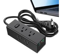 Travel Plug Adapter - Universal Power Strip, Worldwide Charging Outlet | Universal Travel Adapter, Multiple Charging Ports, Compact Power Strip, Hotel And Office Use, Portable Design